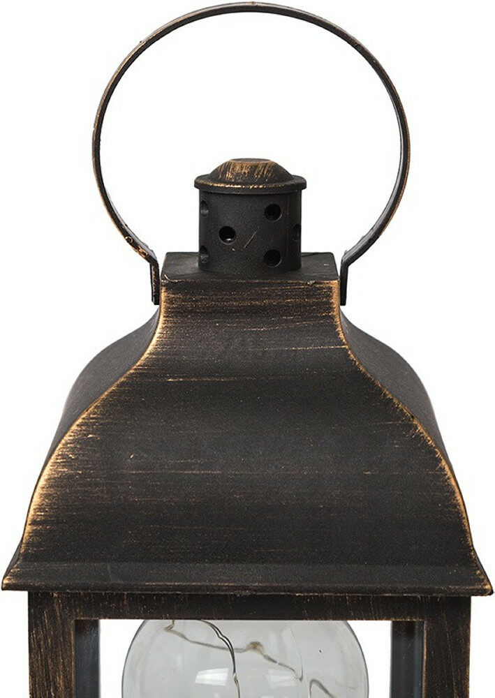 Ночник декоративный светодиодный NEON-NIGHT Фонарь с лампочкой бронзовый (513-053) - Фото 11