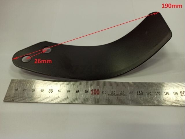 Нож фрезы правой для культиватора FERMER FM-633M (802018) - Фото 2