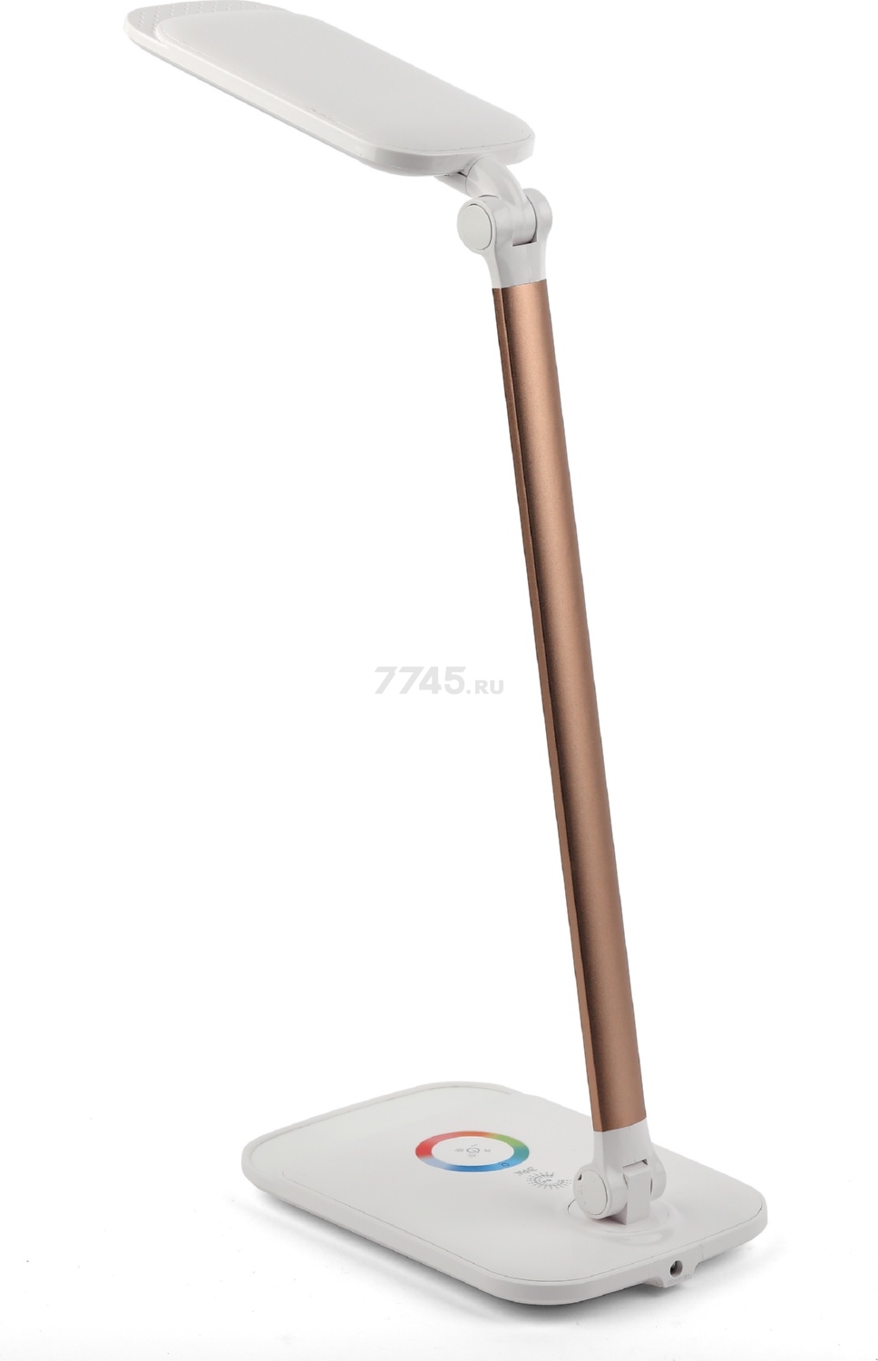 Лампа настольная светодиодная ЭРА NLED-460-14W-W-G белый с золотом - Фото 2