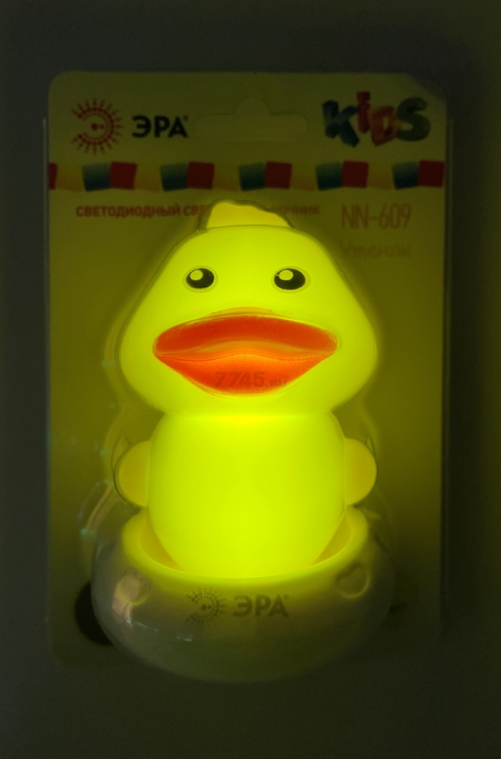 Ночник детский светодиодный ЭРА NN-609-SW-Y желтый - Фото 6