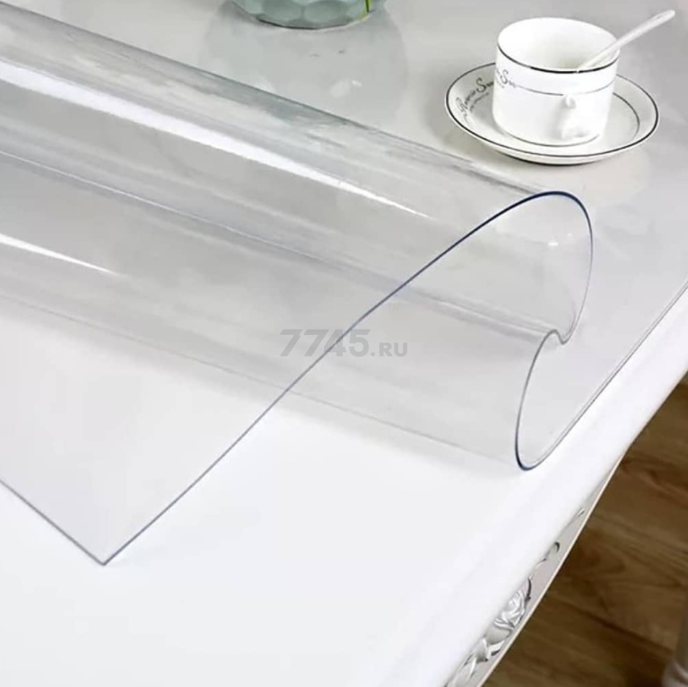 Клеенка столовая 1,2 х 20 м DEKORELLE прозрачная 0,8 мм (143)