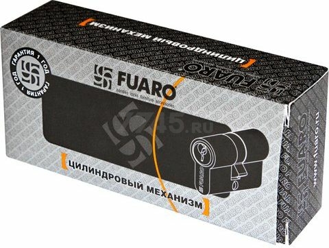 Евроцилиндр FUARO 100 ZA 80 мм 35x45 хром - Фото 2