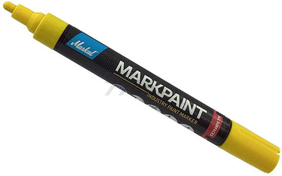 Маркер перманентный на основе жидкой краски MARKAL Markpaint желтый (97521)