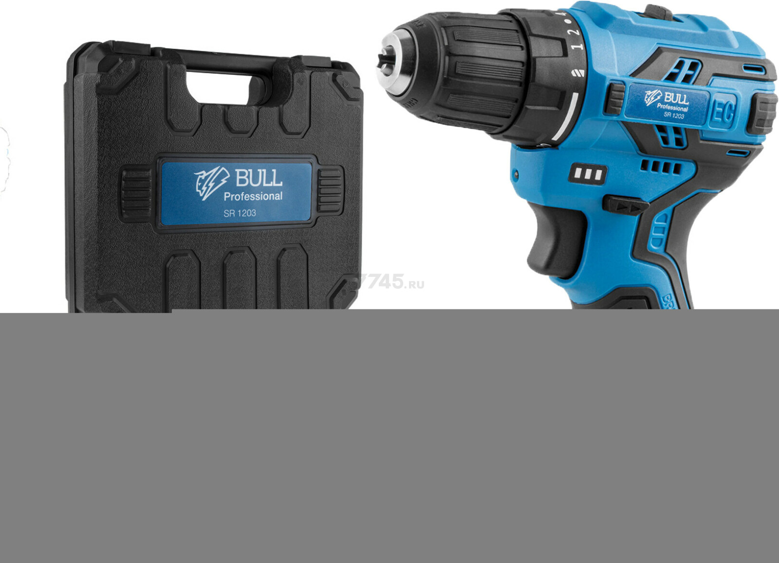 Дрель-шуруповерт аккумуляторная BULL SR 1203 (0329108)
