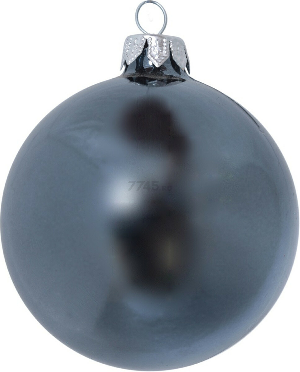 Игрушка елочная МОРОЗКО Шар Новогодний 7,5 см жемчуг черный (Ш75302)
