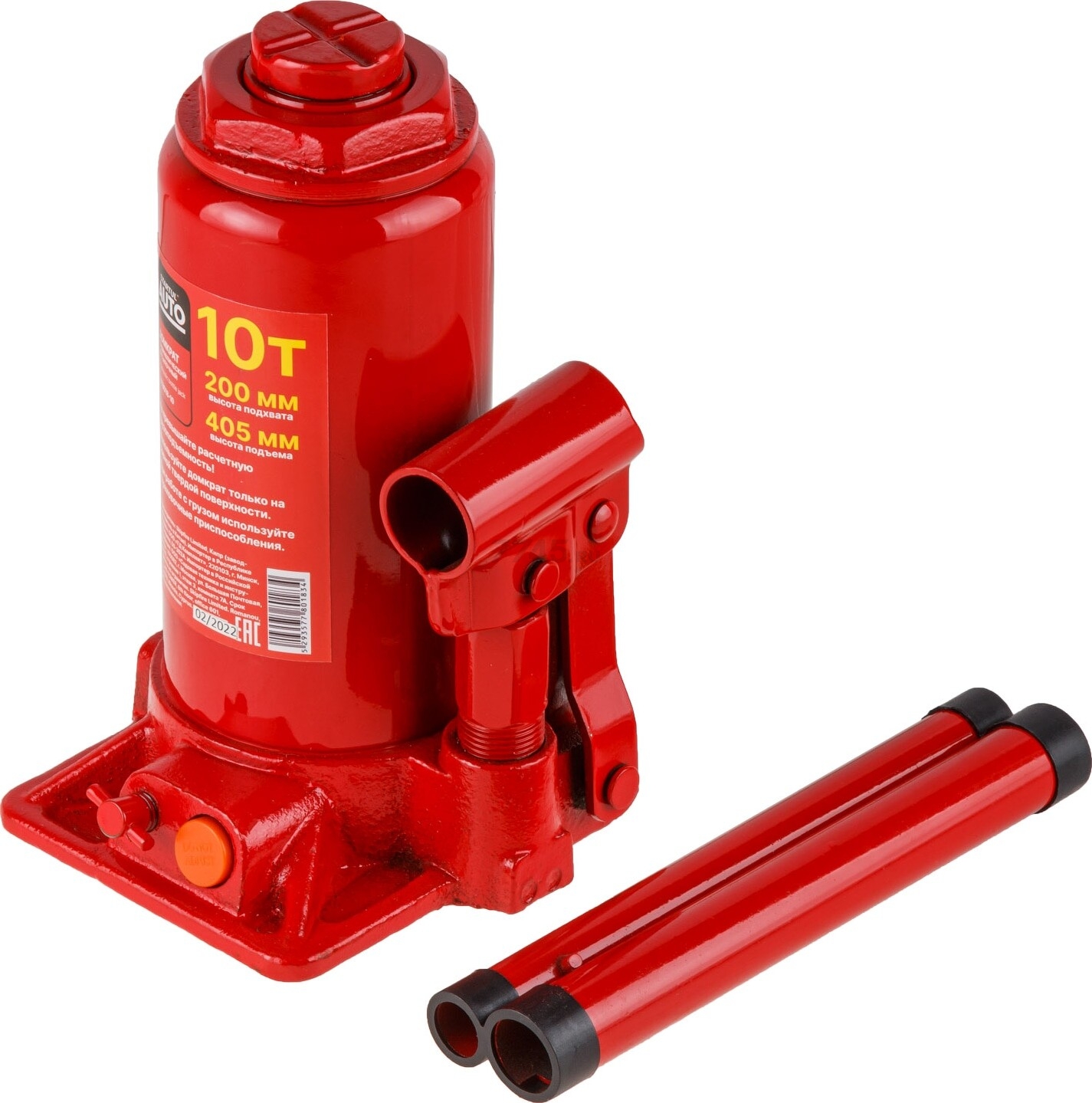 Домкрат гидравлический бутылочный 10 т STARTUL Auto (ST8018-10) - Фото 8