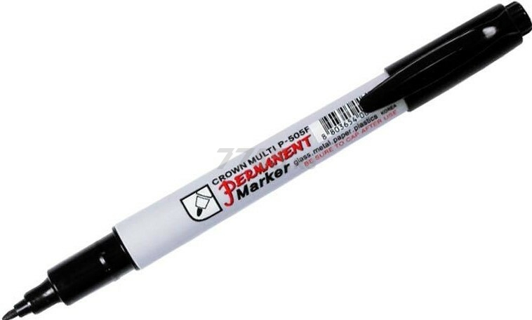 Маркер перманентный CROWN Multi Marker Super Slim черный (P-505Fblack)