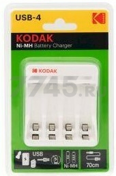 Зарядное устройство для аккумулятора 4 х AA/AAA KODAK (С8002В) - Фото 2