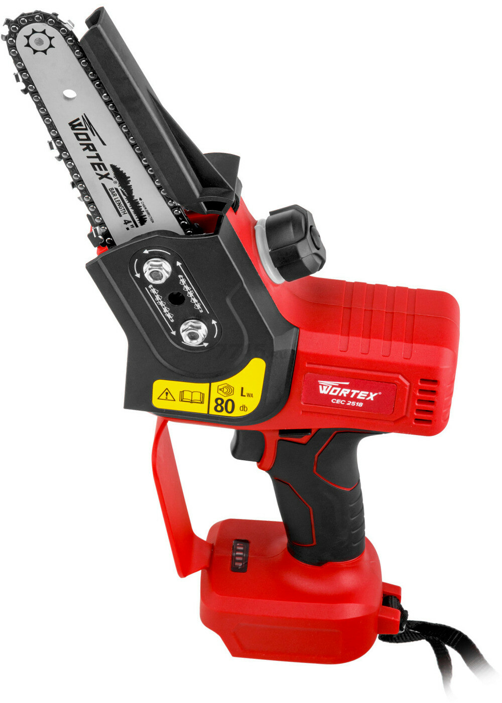 Пила цепная аккумуляторная WORTEX CEC 2518 XLT SOLO (0323166) - Фото 6