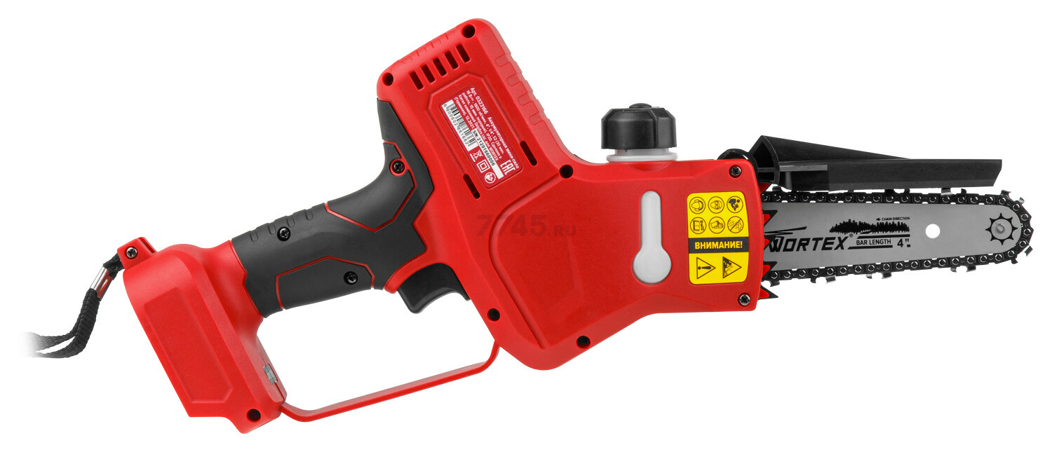 Пила цепная аккумуляторная WORTEX CEC 2518 XLT SOLO (0323166) - Фото 10