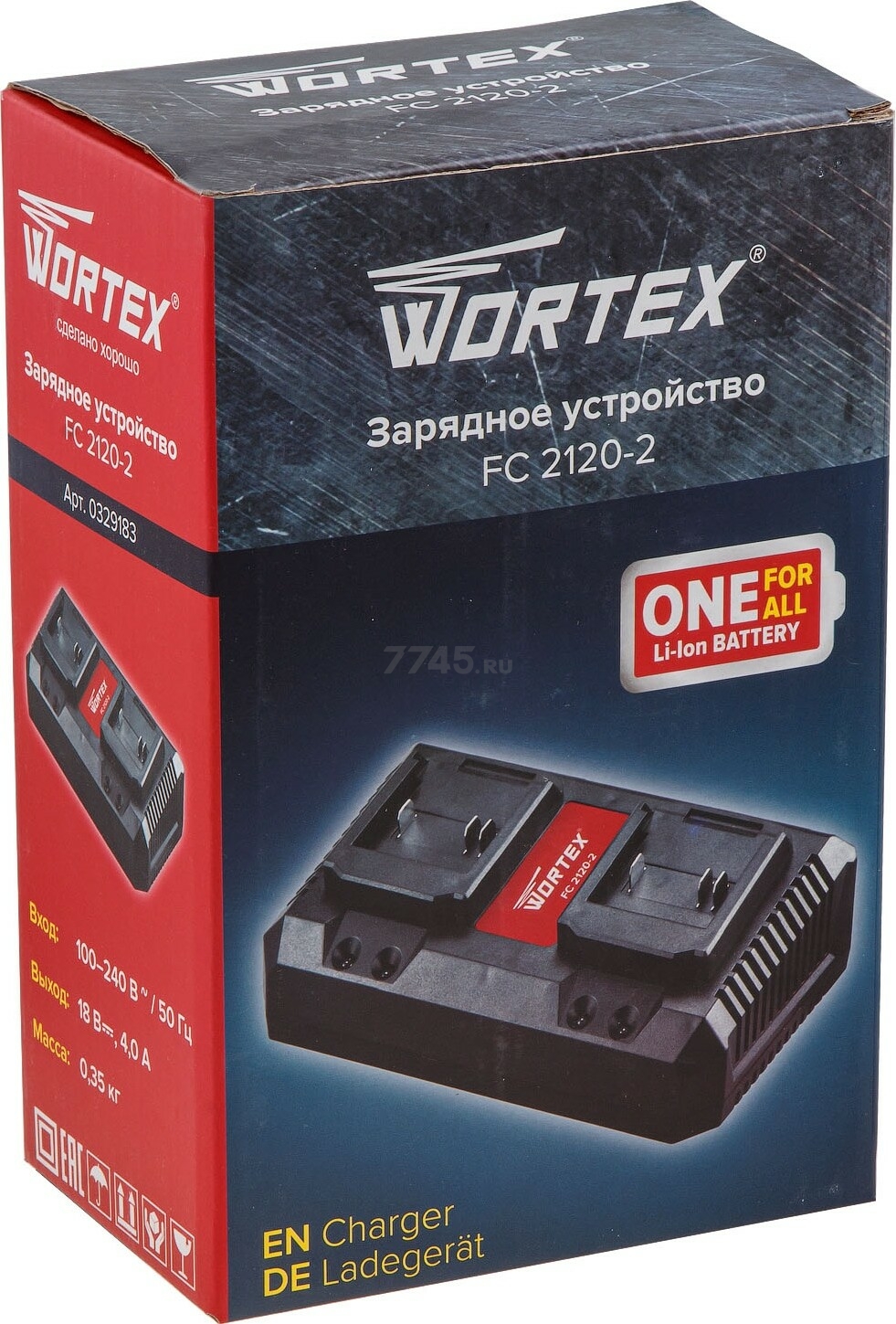 Зарядное устройство WORTEX FC 2120-2 ALL1 (0329183) - Фото 5