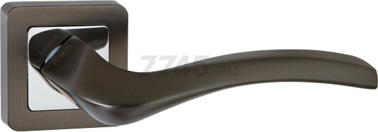 Ручка дверная на розетке PUNTO Vesta QR GR/CP-23 графит, хром (34799)