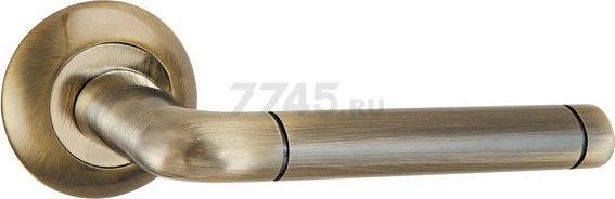 Ручка дверная на розетке PUNTO Rex TL ABG-6 зеленая бронза (38321)