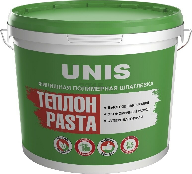 Шпатлевка UNIS Pasta Теплон 15 кг