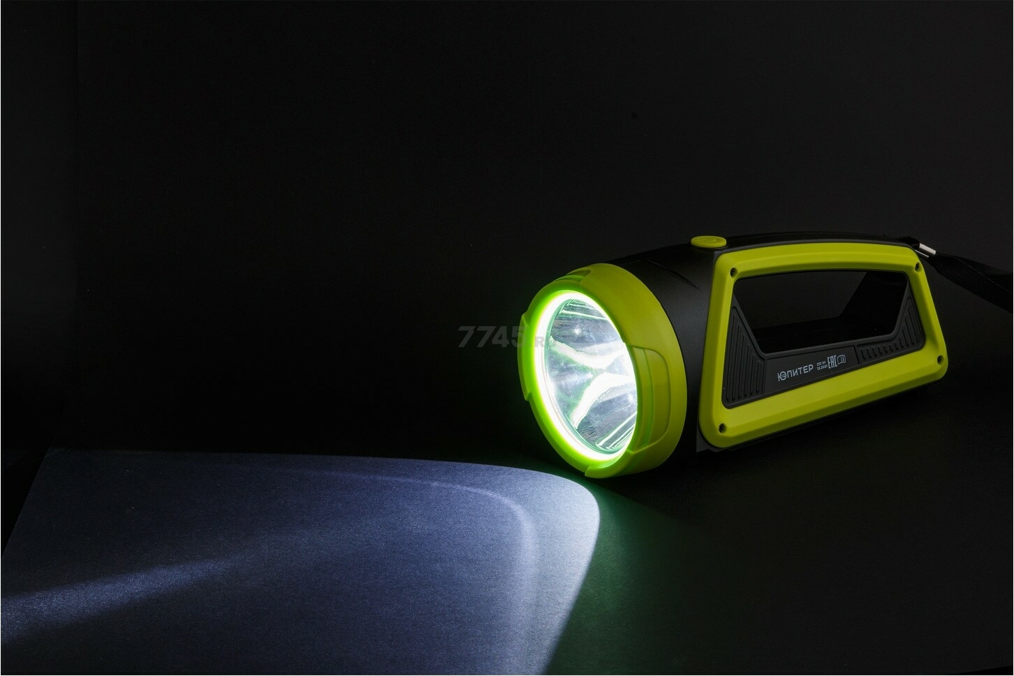 Фонарь светодиодный аккумуляторный 5 Вт+5 Вт ЮПИТЕР зеленый (JP1055) - Фото 9