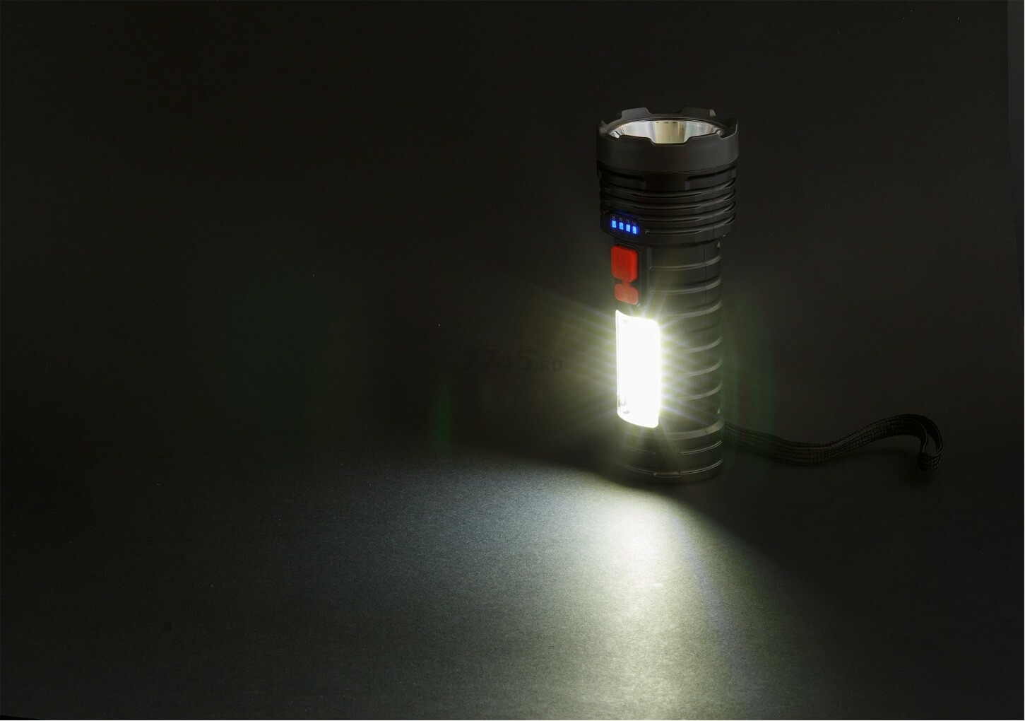 Фонарь ручной светодиодный аккумуляторный 3 Вт+3 Вт ЮПИТЕР (JP1052) - Фото 6