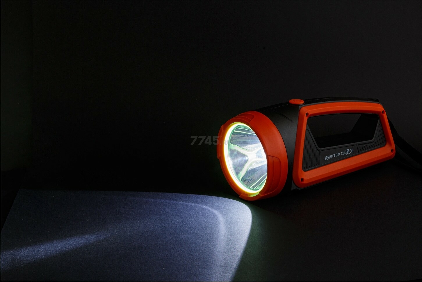 Фонарь светодиодный аккумуляторный 5 Вт+5 Вт ЮПИТЕР оранжевый (JP1054) - Фото 9