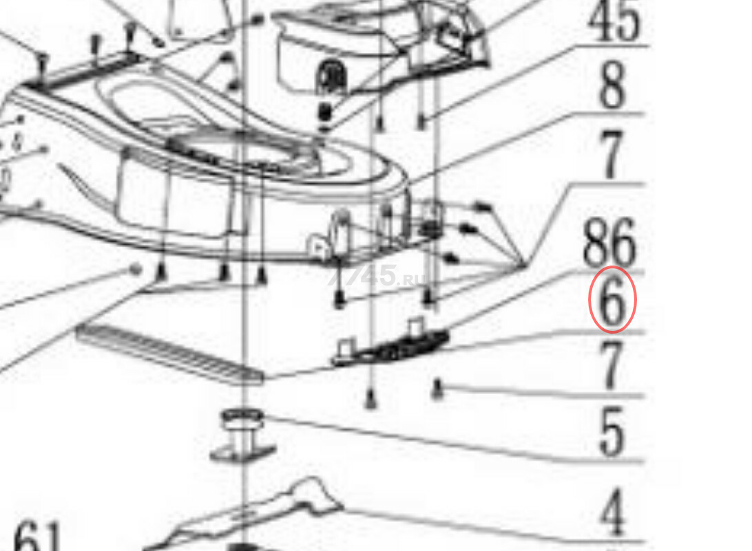 Ремень для газонокосилки ECO LG-634 (606414)