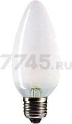 Лампа накаливания E27 PHILIPS Frosted B35 60 Вт
