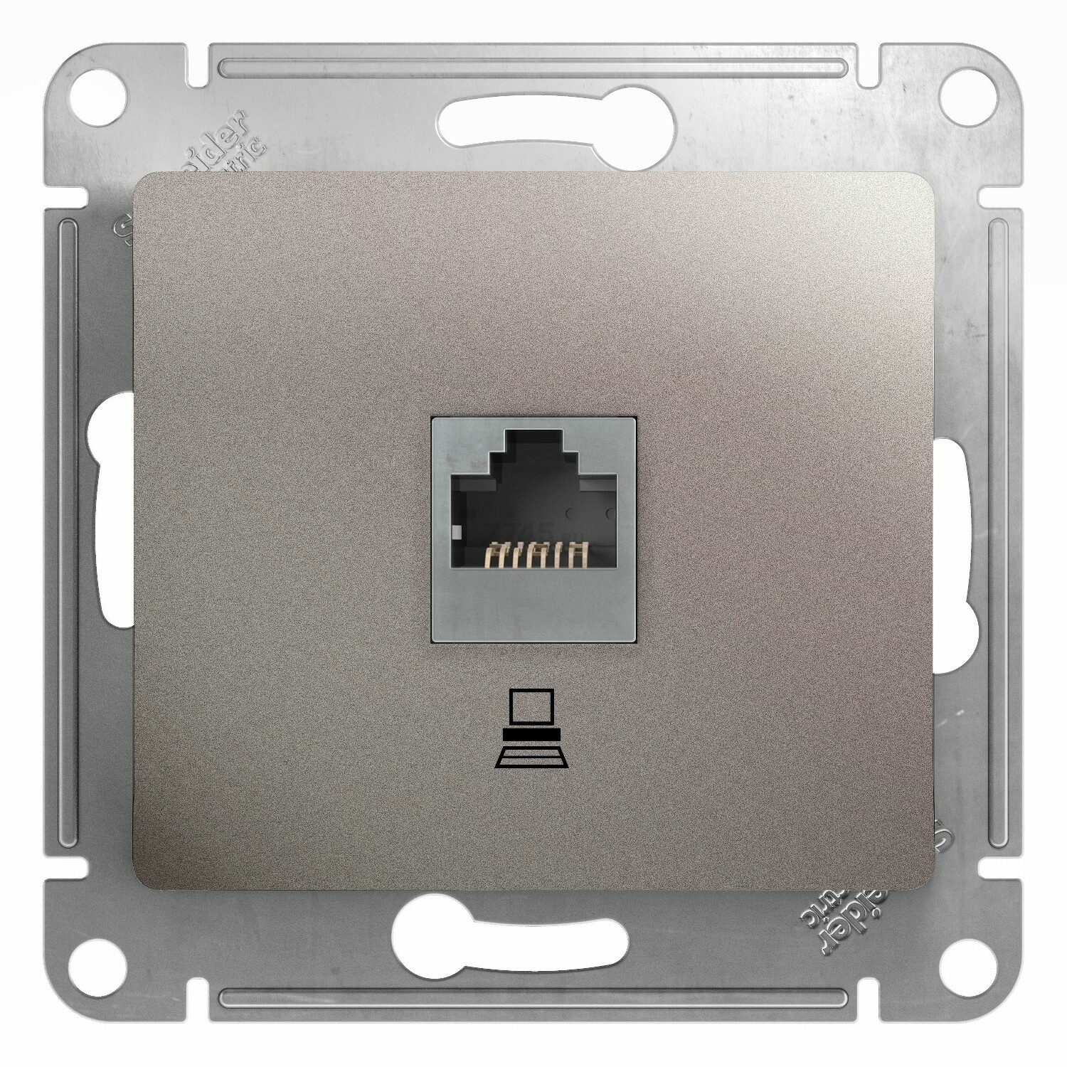 Розетка компьютерная SCHNEIDER ELECTRIC Glossa платина (GSL001281K)