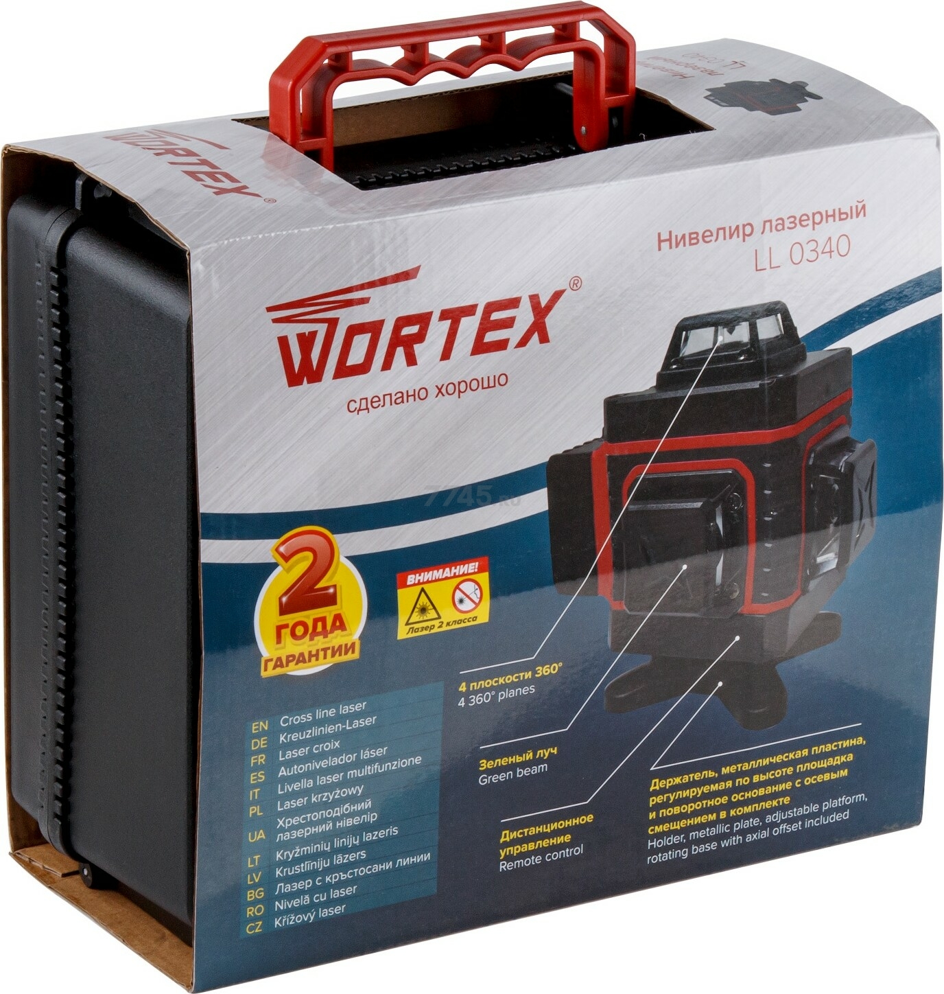 Уровень лазерный WORTEX LL 0340 (0323145) - Фото 11