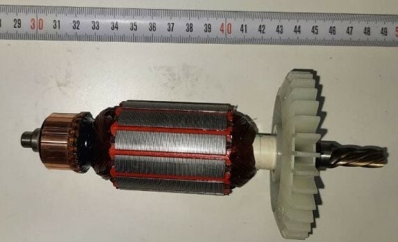 Якорь (ротор) для пилы торцовочной WORTEX MS2116LMO (HM9086-082)