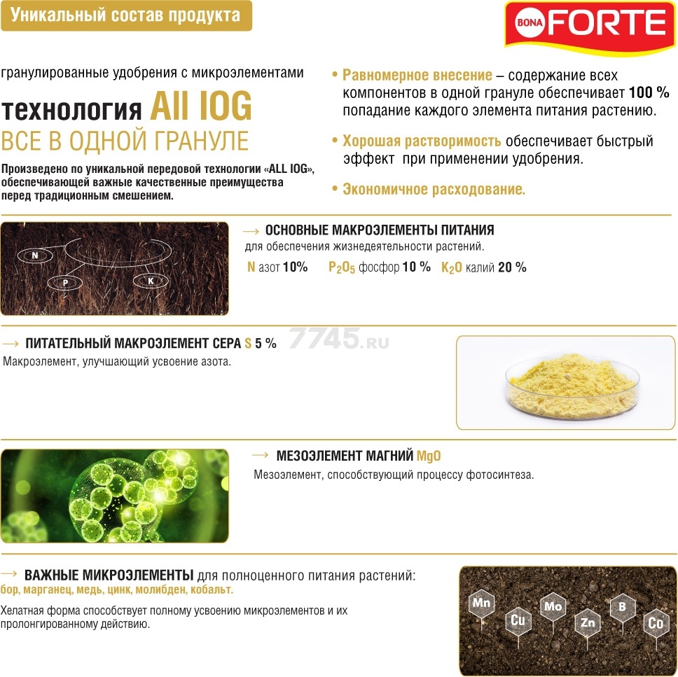 Удобрение минеральное BONA FORTE Для винограда 2 кг (BF23010281) - Фото 4