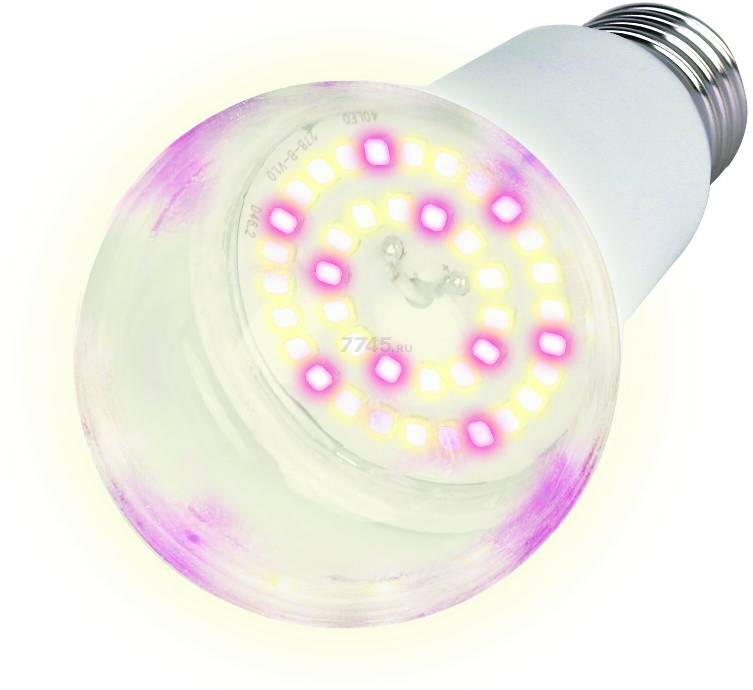 Фитолампа для растений полного спектра UNIEL PLP30WH Е27 15 Вт (UL-00007405)