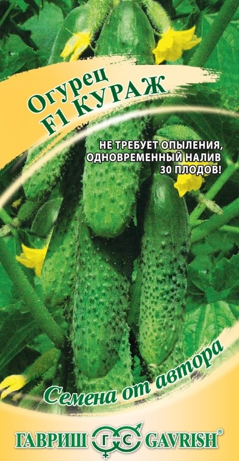 Семена огурцов Семена от автора Кураж F1 ГАВРИШ 10 штук (001260)