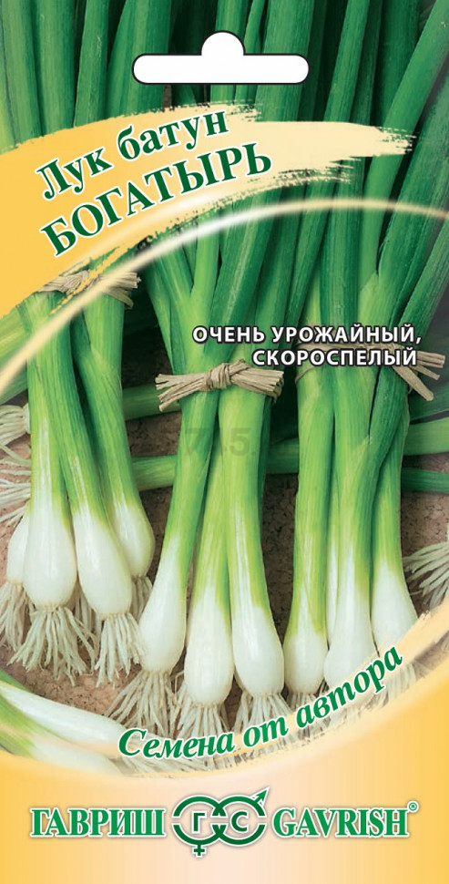 Семена лука батуна Семена от автора Богатырь ГАВРИШ 0,5 г (10001850)