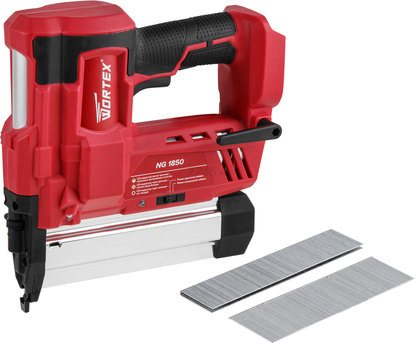 Пистолет гвоздезабивной (нейлер) аккумуляторный WORTEX NG 1850 XLT SOLO (0311162) - Фото 4