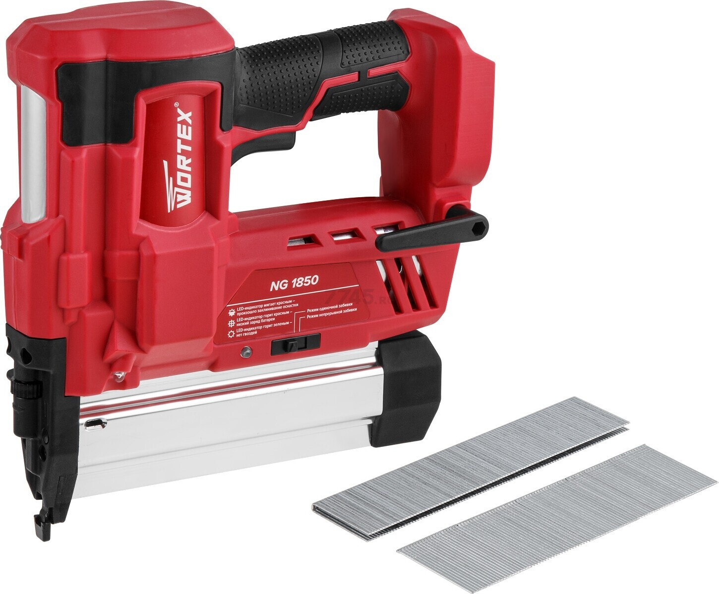 Пистолет гвоздезабивной (нейлер) аккумуляторный WORTEX NG 1850 XLT SOLO (0311162) - Фото 6