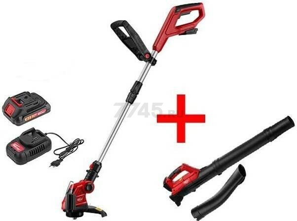 Триммер аккумуляторный WORTEX TB 2518 XLT SET (CTB251820011A1)