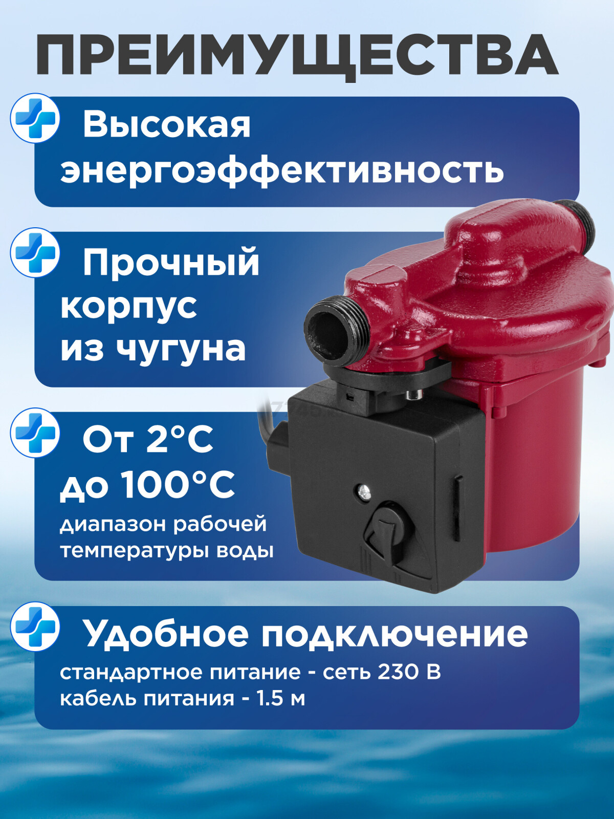 Насос циркуляционный A&P Classic-15/90-Z (AP118C001) - Фото 4