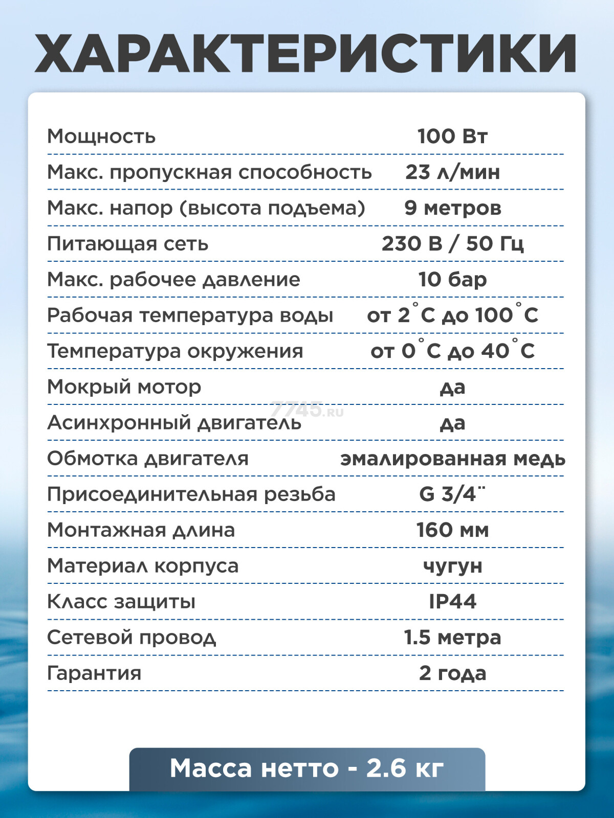 Насос циркуляционный A&P Classic-15/90-Z (AP118C001) - Фото 6