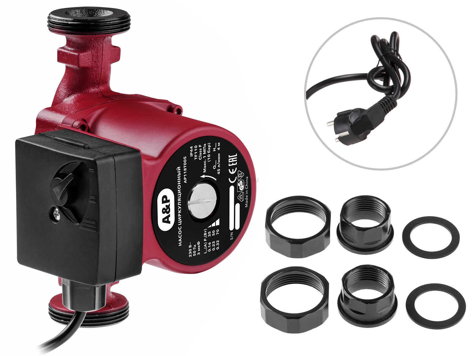 Насос циркуляционный A&P Titan-RS25-40-180 (AP118T005) - Фото 9