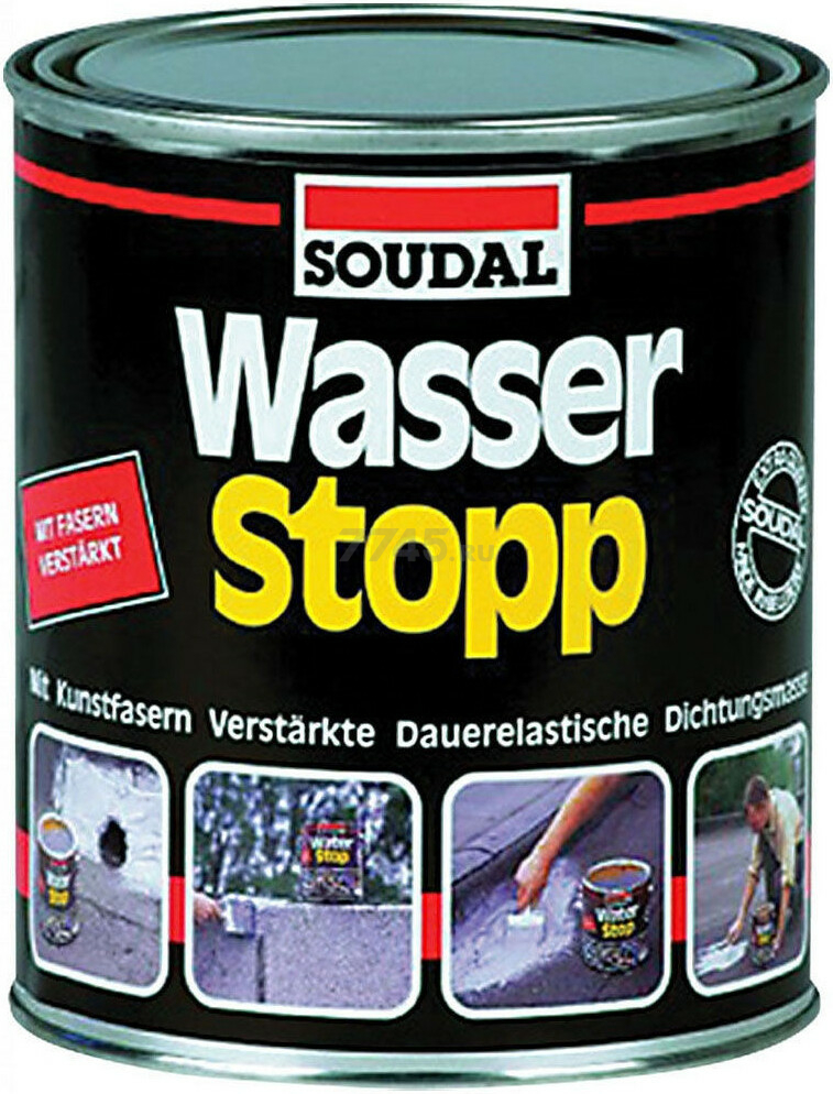 Армированное покрытие SOUDAL Wasser Stop 0,75 кг