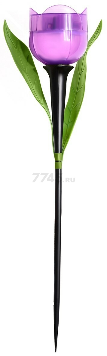 Светильник садовый на солнечной батарее UNIEL Purple tulip (UL-00004278)