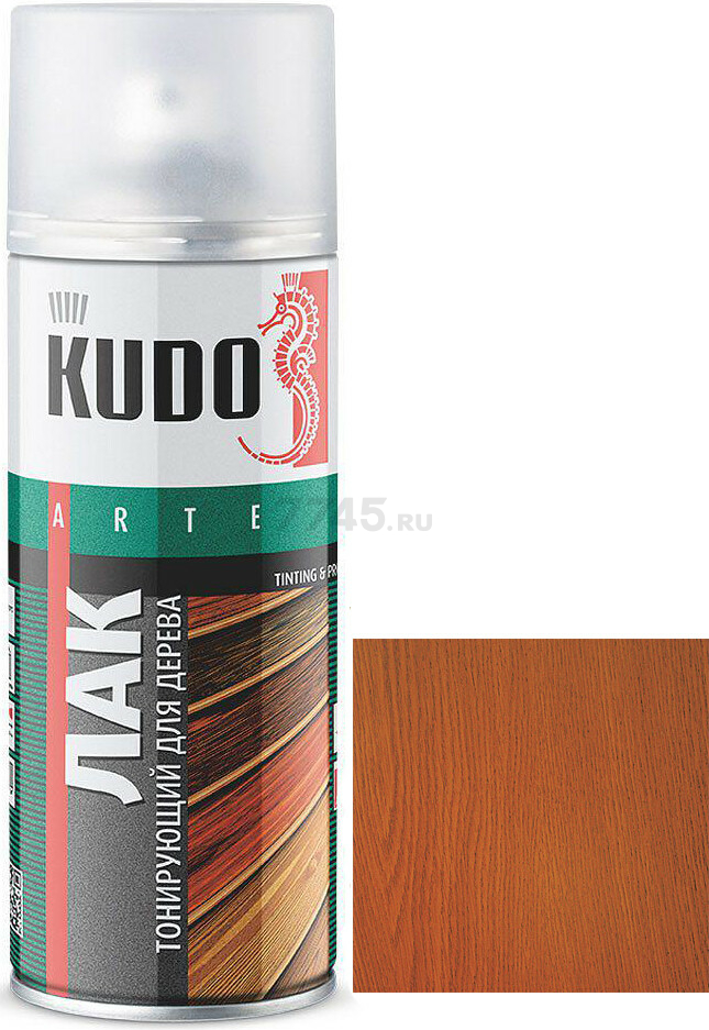 Лак аэрозольный KUDO тонирующий Орех 520 мл (9042)