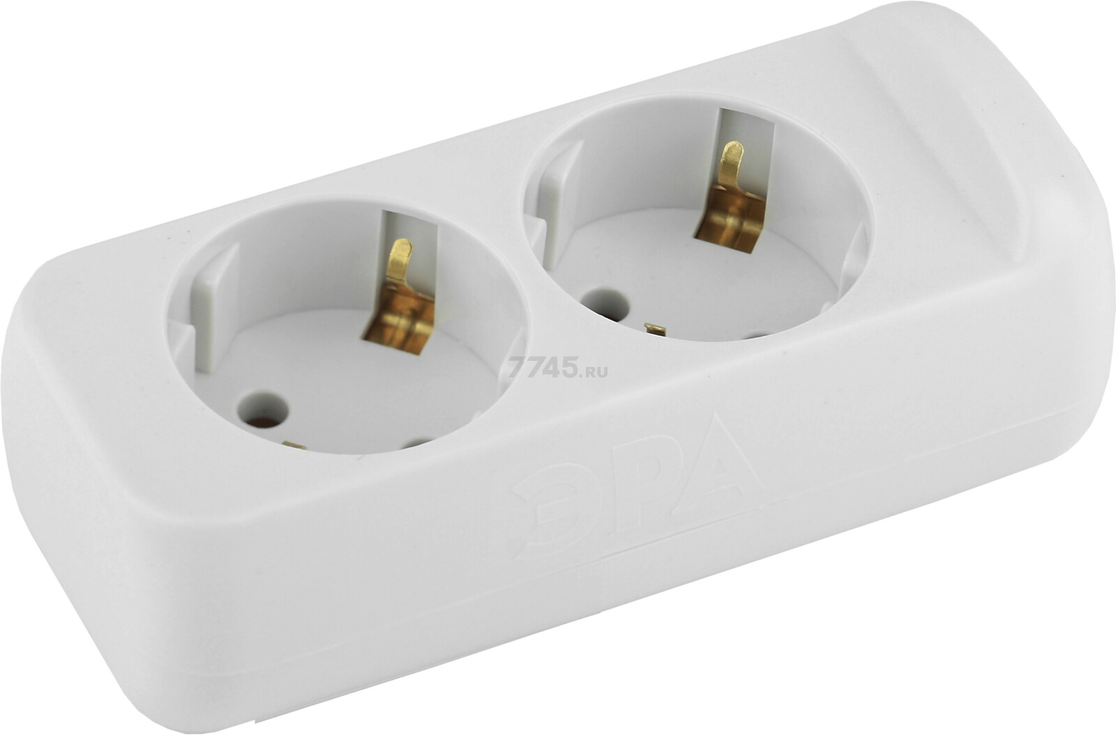 Колодка удлинителя 2 гнезда с заземлением ЭРА KX-2e (Б0028339)