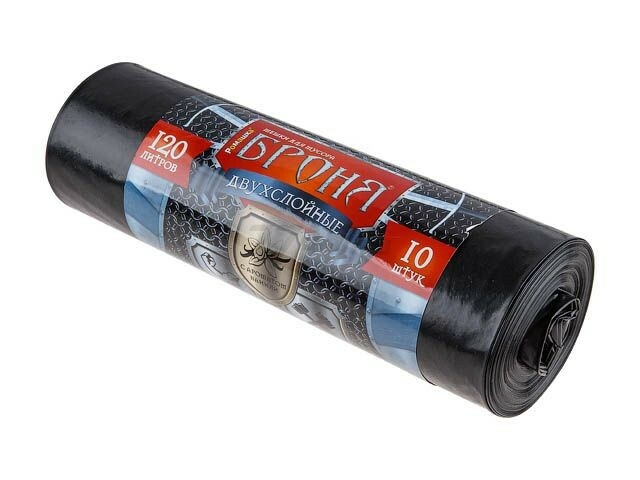 Пакеты для мусора РОМАШКА Броня 120 л 10 штук (ВР-0010)