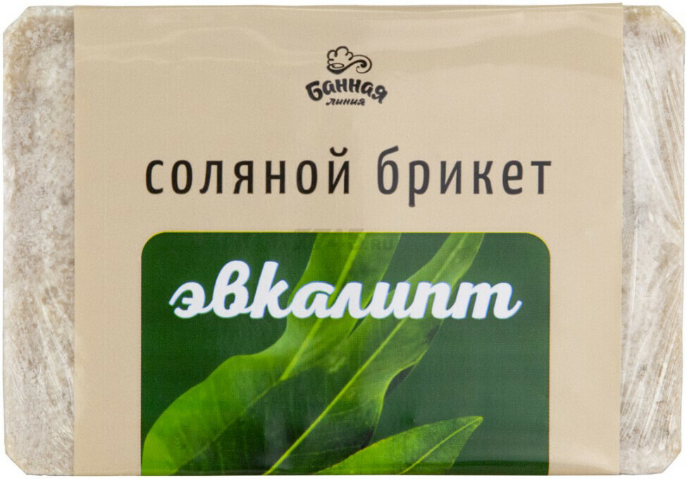 Плитка соляная для бани и сауны БАННАЯ ЛИНИЯ Эвкалипт 1200 г (11-535)
