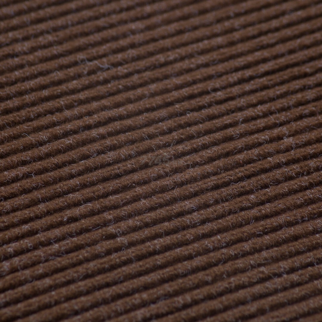 Коврик придверный влаговпитывающий 40х60 см SUNSTEP Ребристый коричневый (35-032) - Фото 3