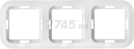 Рамка трехместная BYLECTRICA Гармония белая (01БМ.735212.049)