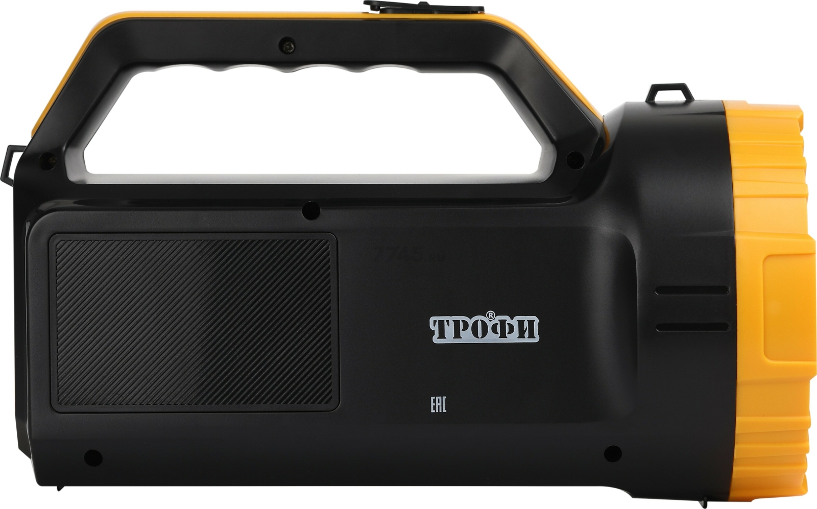 Фонарь светодиодный аккумуляторный 7 Вт ТРОФИ PA-301 черный, желтый - Фото 3