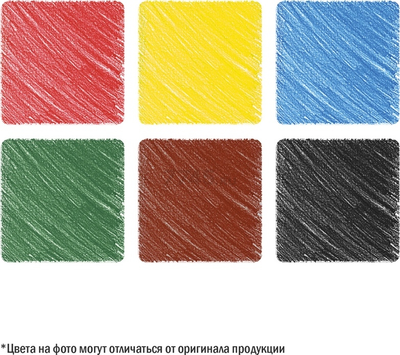 Карандаши цветные ARTSPACE Милые зверушки 6 цветов заточенные (CP_41019) - Фото 4