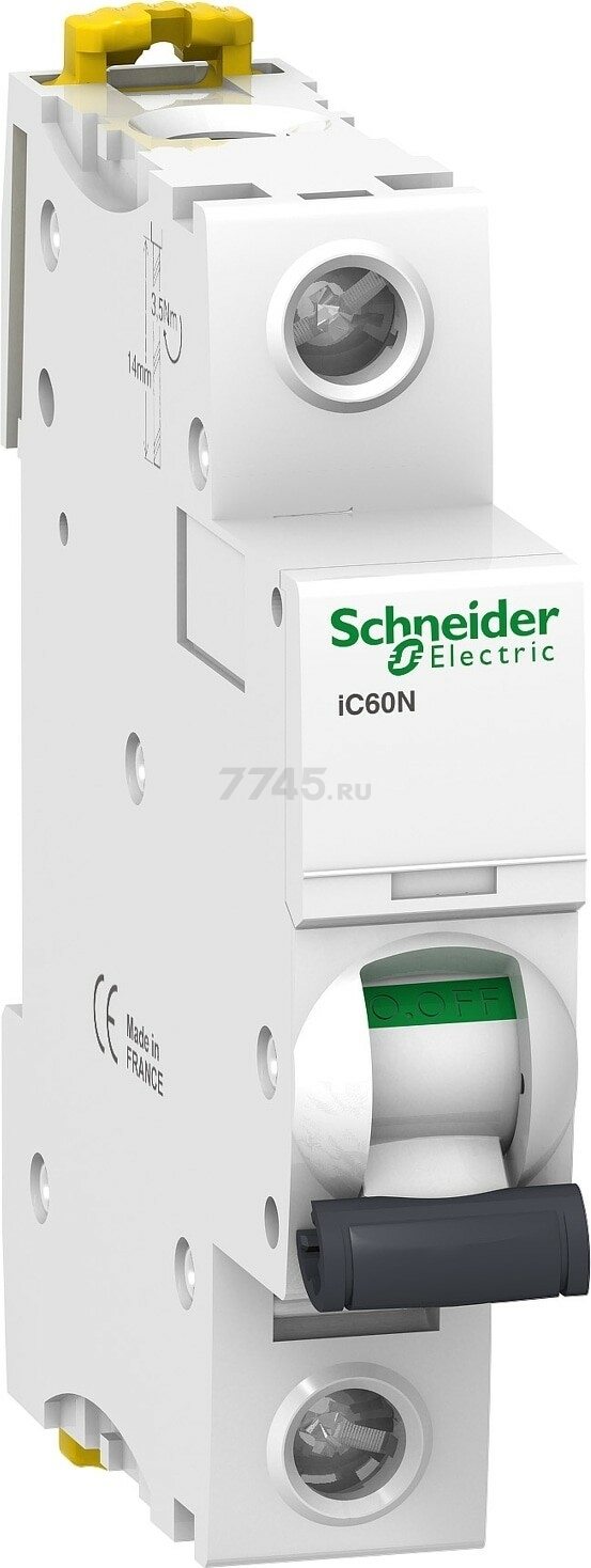 Автоматический выключатель SCHNEIDER ELECTRIC Acti9 iC60N 1P 10А В 6 кА (A9F78110)