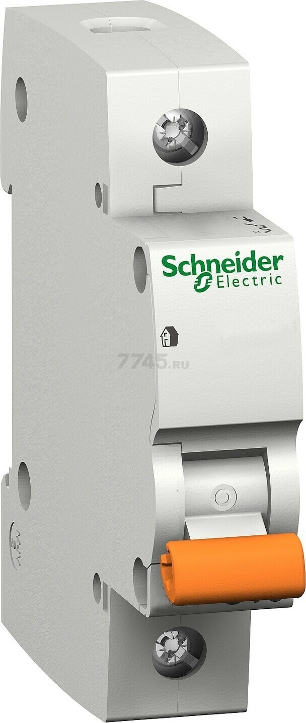 Автоматический выключатель SCHNEIDER ELECTRIC ВА63 1P 25А С 4.5 кА (11205)