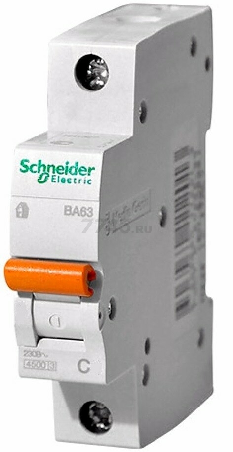 Автоматический выключатель SCHNEIDER ELECTRIC ВА63 1P С10 (11202) - Фото 3