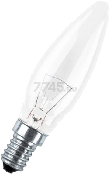Лампа накаливания E14 OSRAM Clear B35 60 Вт